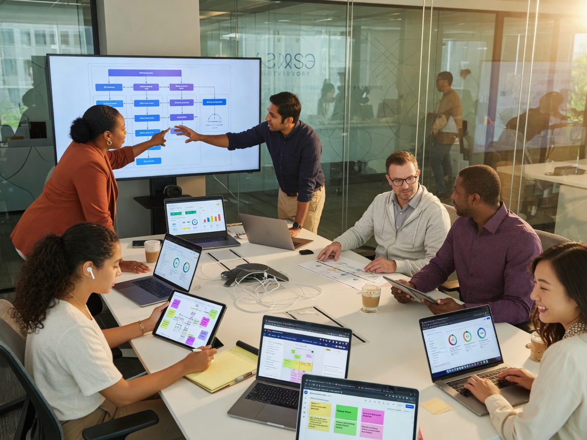 Anvala consulting team collaborating on technology solutions